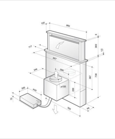 Hotte de ventilation DHD7961B DE DIETRICH