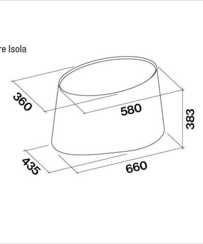 Hotte de ventilation E-ION MARE ISOLA N FALMEC