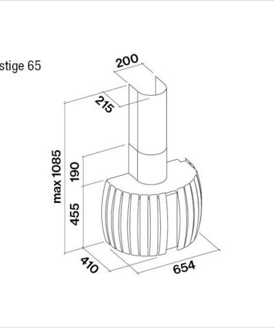 Hotte de ventilation PRESTIGE 65 N FALMEC