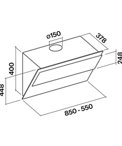 Hotte de ventilation VERSO 85 W FALMEC