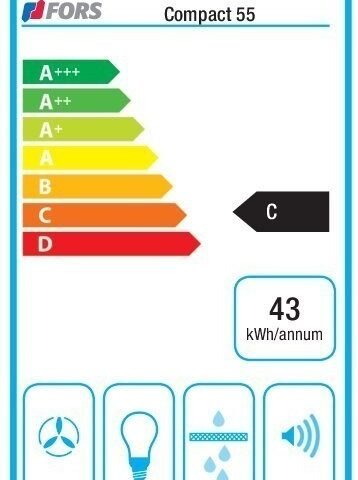 Hotte de ventilation en métal COMPACT 60 ES FORS