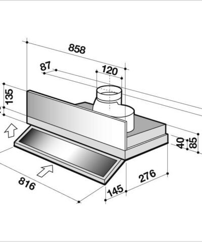 Hotte de ventilation DHT1119X DE DIETRICH