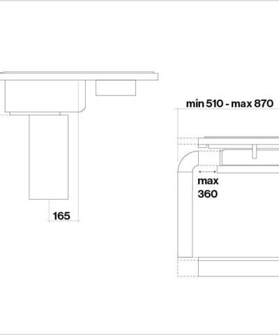 Hotte plan de travail QUANTUM 84 FALMEC