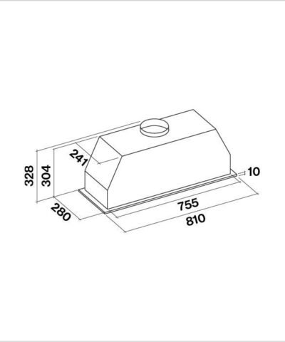 Hotte de ventilation INCASSO 80 PRO FALMEC