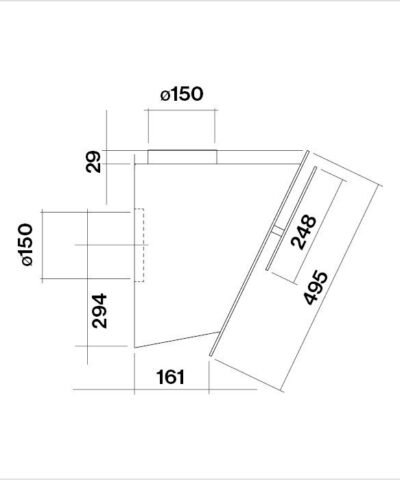 Hotte de ventilation VERSO 85 N FALMEC