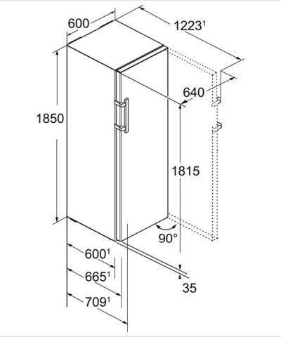 KEF-4330-21 LIEBHERR Réfrigérateur indépendant BluPerformance