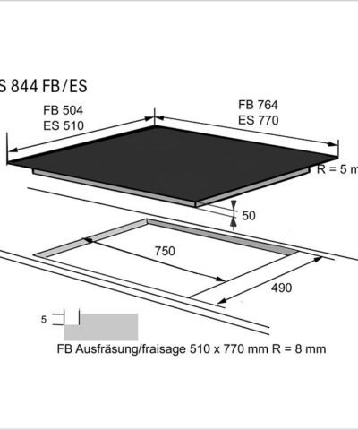 FORS Plan de cuisson induction TIFS 844 ES