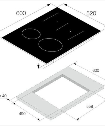 ASKO Plan de cuisson induction 60 cm HI1621G