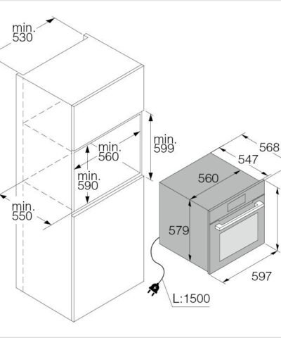 ASKO Four à pyrolyse 60 cm OP8678GH-1