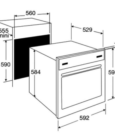 BRANDT Four 60 cm BOH7532BBH-1