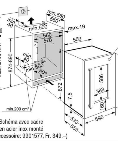 EWTDF-1653-21 LIEBHERR Cave de mise en température de vin