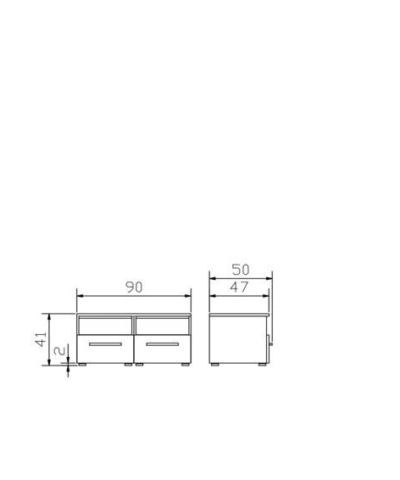 Commode Owita Hasena Blanc / Brun