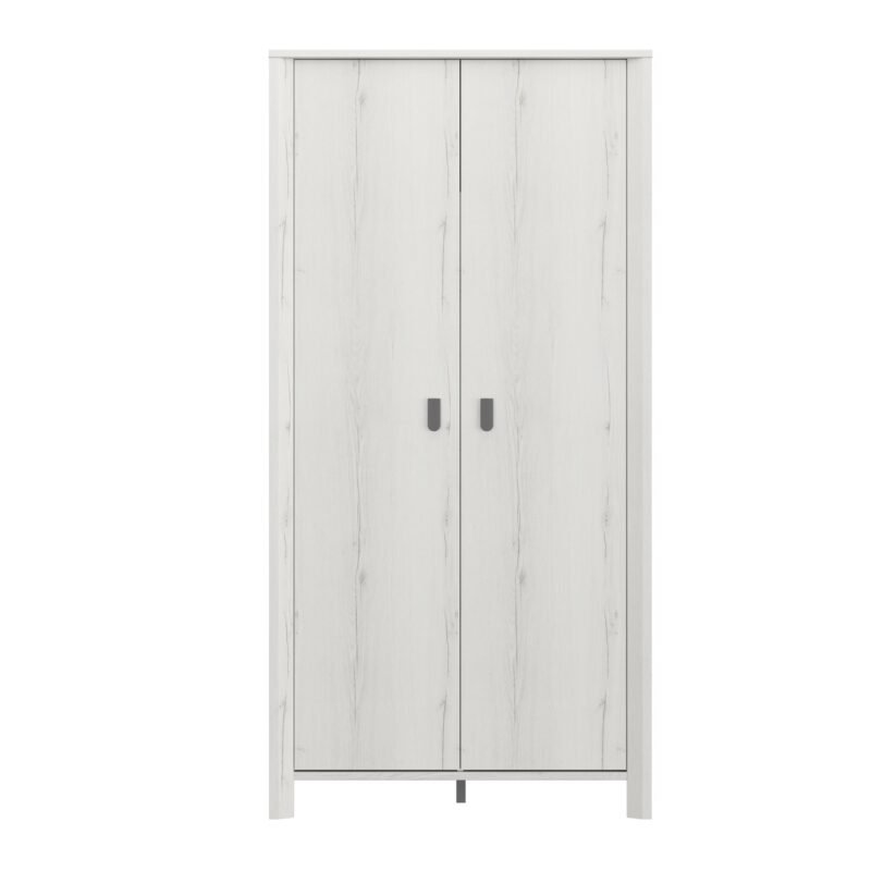 Armoire 2 portes LUGANO Chêne Helvézia blanchi  104x60