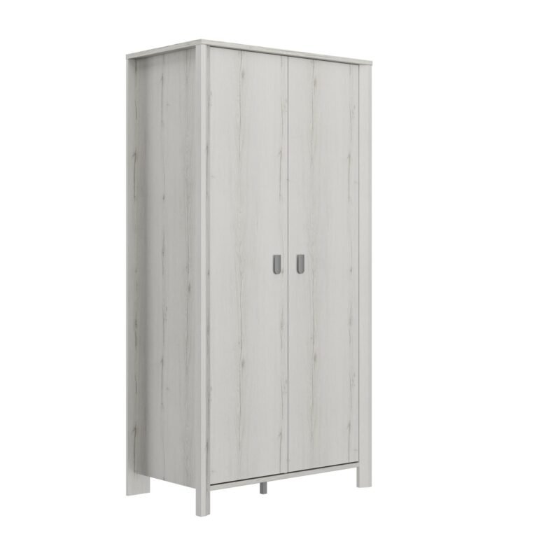 Armoire 2 portes LUGANO Chêne Helvézia blanchi  104x60 – Image 2