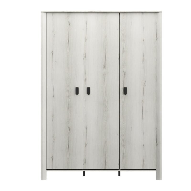 Armoire 3 portes LUGANO Chêne Helvézia blanchi  149x60