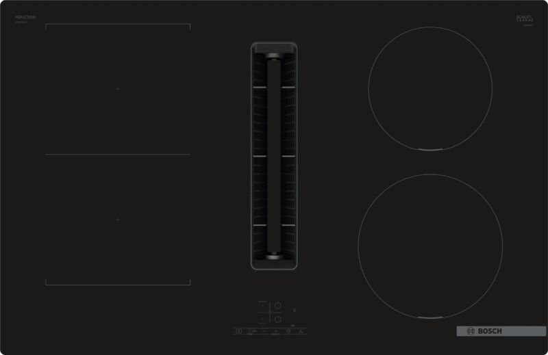 Table de cuisson induction avec hotte aspirante intégrée, 80 cm, à fleur de plan, PVS801B16E