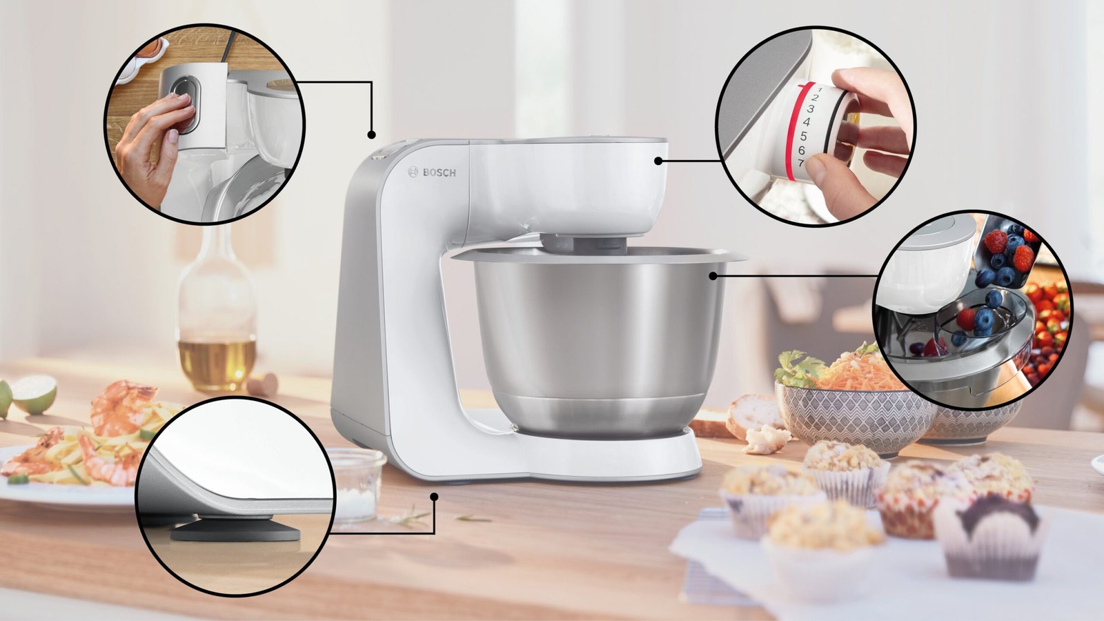 Robot de cuisine Bosch Blanc MUM58210 – Image 4