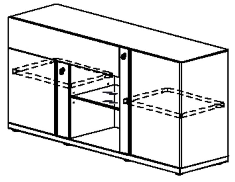 Crédence 45x160 - Chêne structuré GAUTIER OFFICE – Image 3