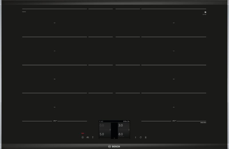 Induktionskochfeld 80 cm, Schwarz, mit rahmen, PXY875KW1E