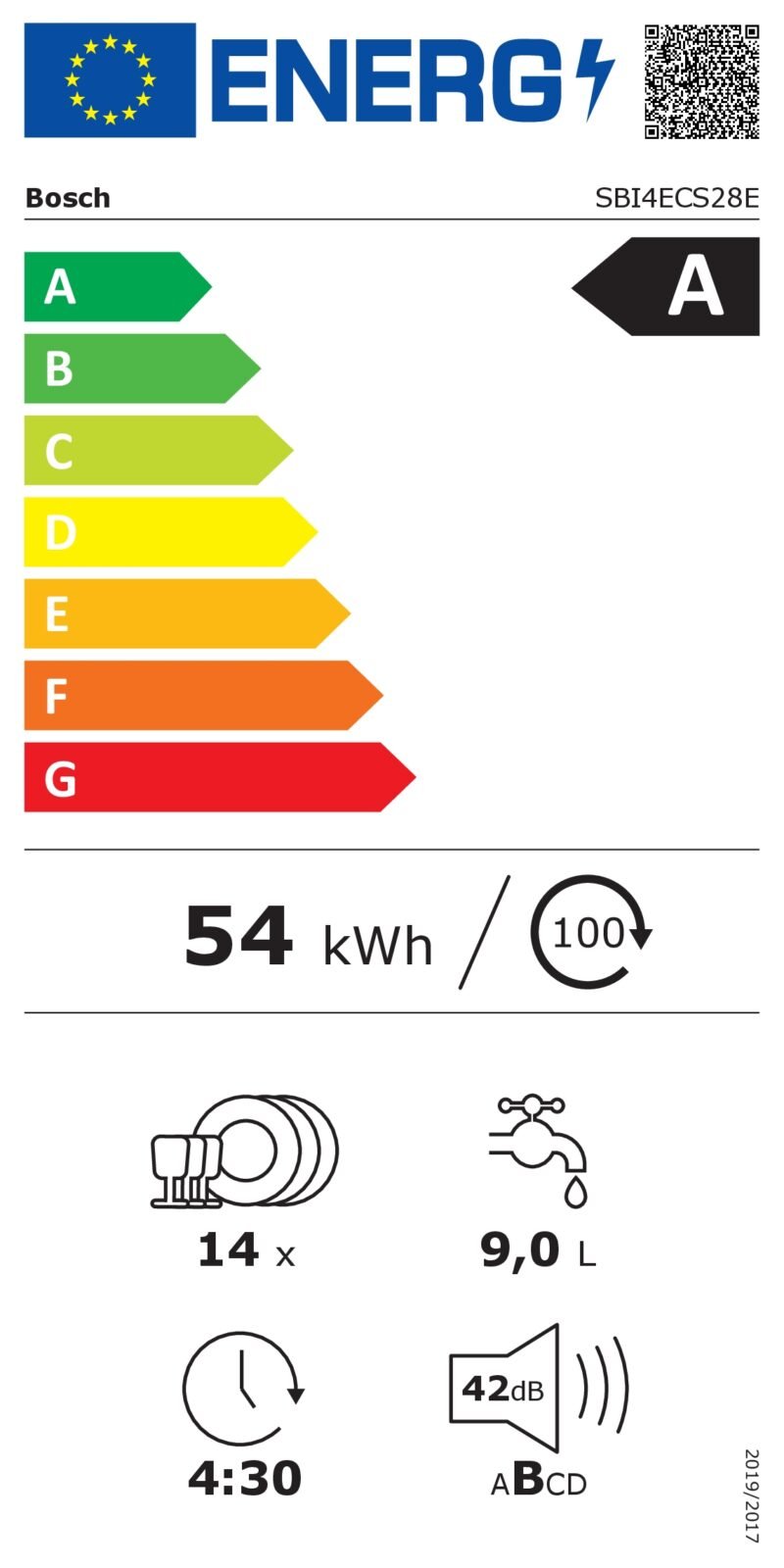 Einbau-Geschirrspüler Bosch (Serie 4) Stahl gebürstet SBI4ECS28E - Bild 9