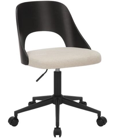 AC Design Chaise de bureau Lucy, Noir / Blanc 6