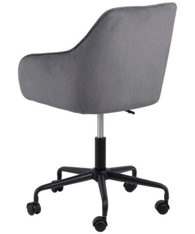 AC Design Chaise de bureau Brooke, avec roulettes à frein, gris foncé 1