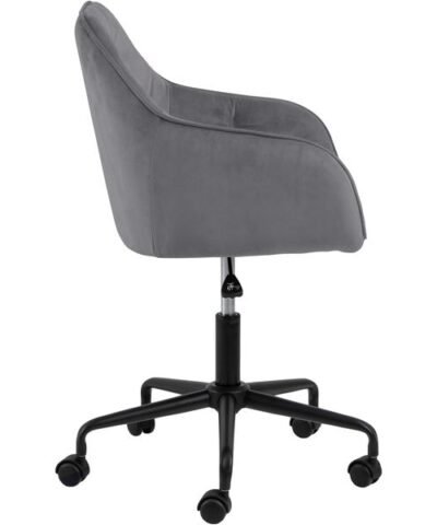 AC Design Chaise de bureau Brooke, avec roulettes à frein, gris foncé 2