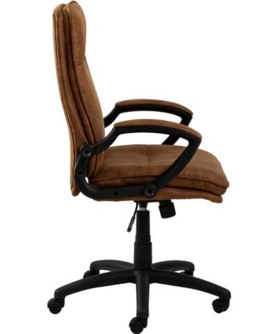 AC Design Bürostuhl Brad, mit Armlehnen und Bremsrollen, Camel 2