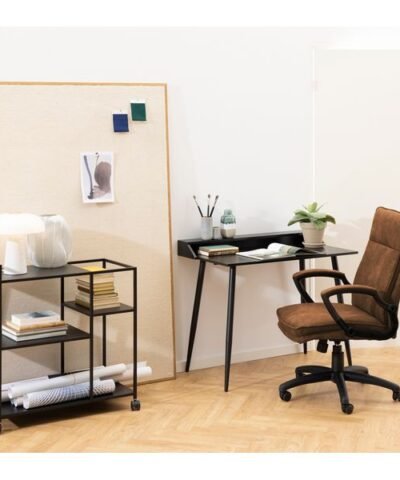 AC Design Bürostuhl Brad, mit Armlehnen und Bremsrollen, Camel 8