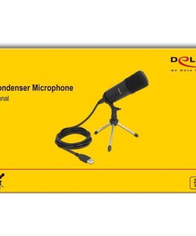 Delock Microphone à condensateur USB professionnel avec Support de table 4