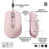 Logitech Souris portable MX Anywhere 3s Rose 7