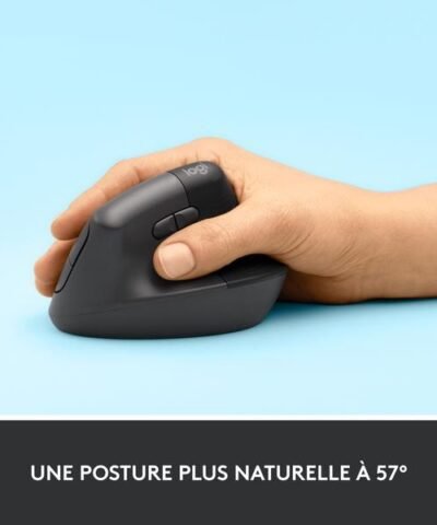 Logitech Souris ergonomique Lift Graphite 2