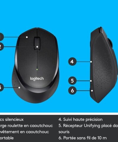 Logitech Souris M330 Silent Plus noir 3