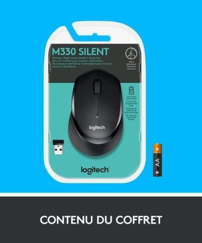 Logitech Souris M330 Silent Plus noir 4