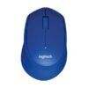 Logitech Souris M330 Silent Plus Bleu bleu 1