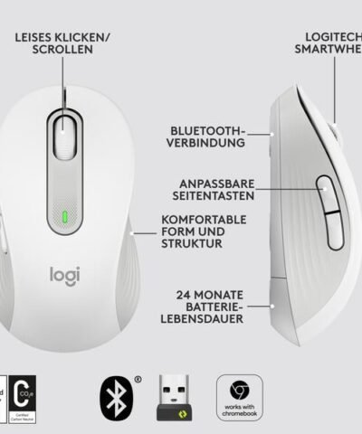 Logitech Maus Signature M650 Weiss 8