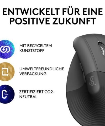 Logitech Ergonomische Maus Lift Graphite 5