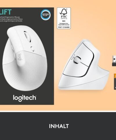 Logitech Ergonomische Maus Lift Off-white 7