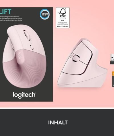 Logitech Ergonomische Maus Lift Rose 8