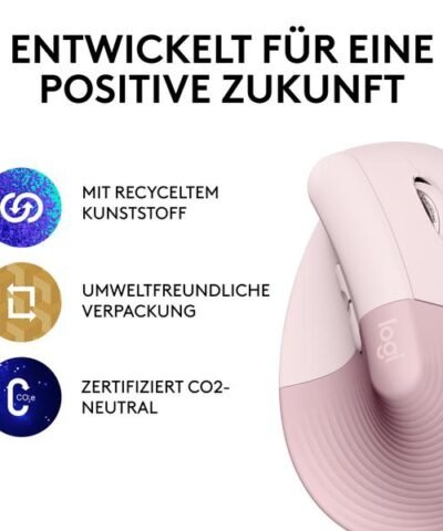 Logitech Ergonomische Maus Lift Rose 6