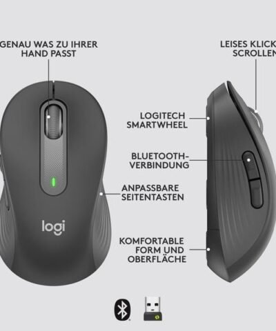 Logitech Maus Signature M650 for Business Graphite 6