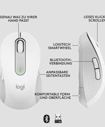 Logitech Maus Signature M650 for Business Weiss 6