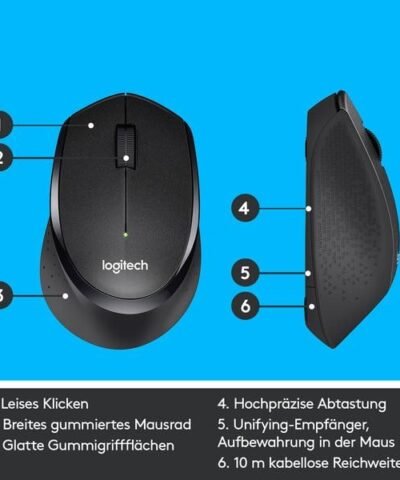 Logitech Maus B330 Silent Plus Business 5