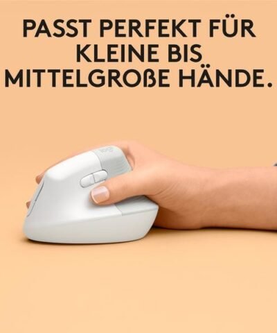 Logitech Ergonomische Maus Lift for Mac off-white 7