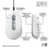 Logitech Mobile Maus MX Anywhere 3s for Mac Pale Grey 7