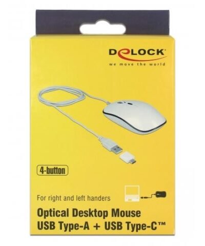 Delock Maus 12532 USB-Type-A &Type-C 3