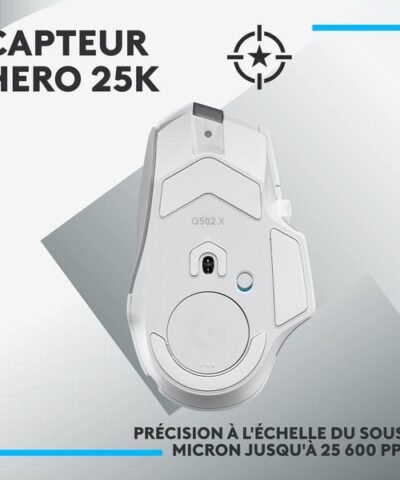 Logitech Souris de gaming G502 X Lightspeed Blanc 3