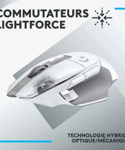 Logitech Souris de gaming G502 X Lightspeed Blanc 1