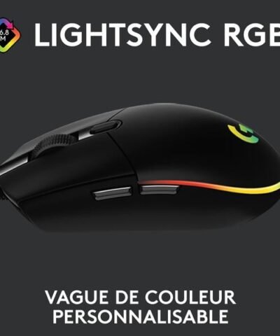 Logitech Souris de gaming G203 Lightsync Noir 1