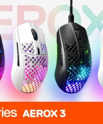 Steel Series Souris de gaming Aerox 3 Blanc